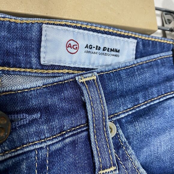AG Adriano Goldschmied Jeans Womens 26 (28x25.5) The Stilt Roll Up Distressed - Picture 7 of 9